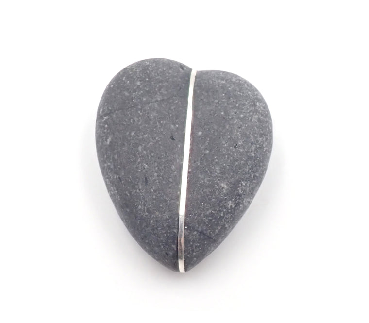 Heart Stone Brooch