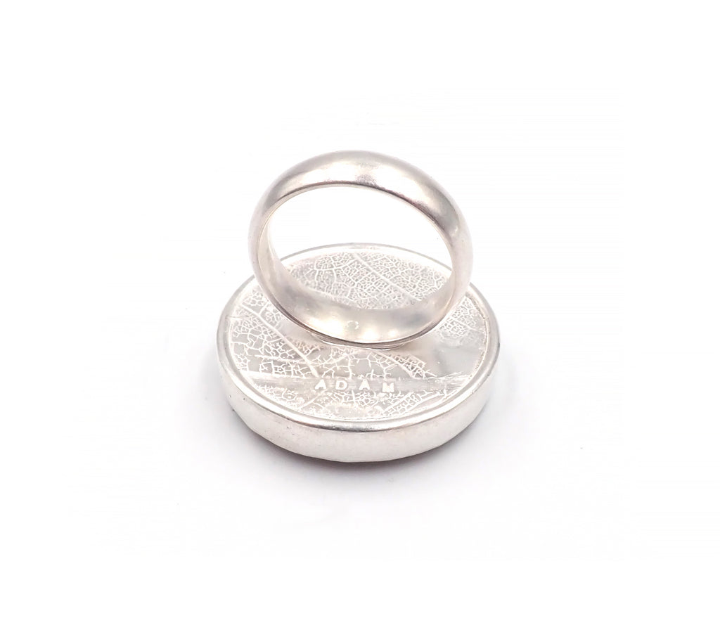 Chrysoprase Disc Ring