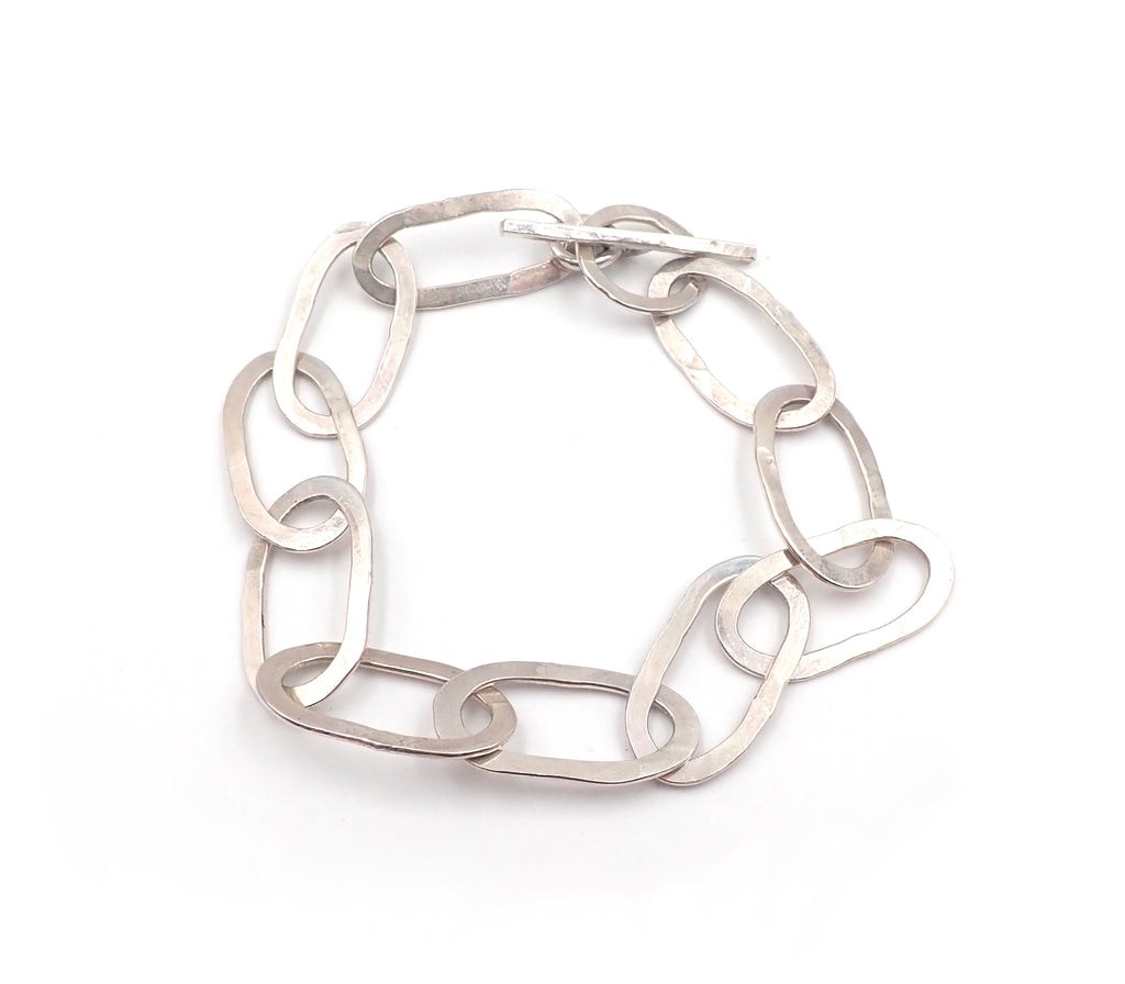 Hammered Chain Bracelet