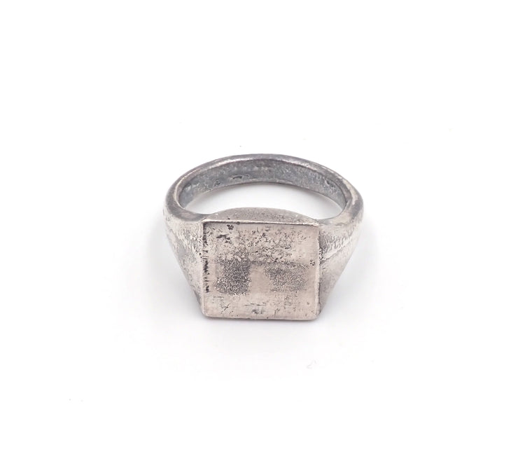 Sandcast Signet Ring