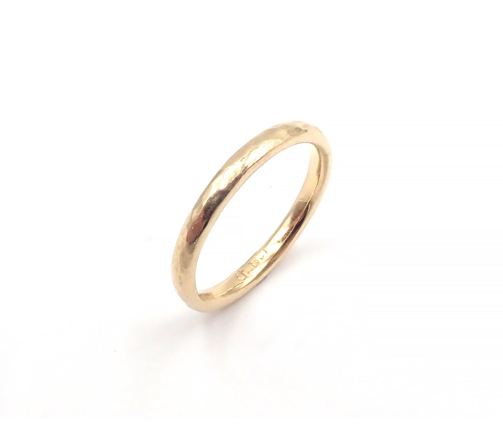 Hammered Gold Band