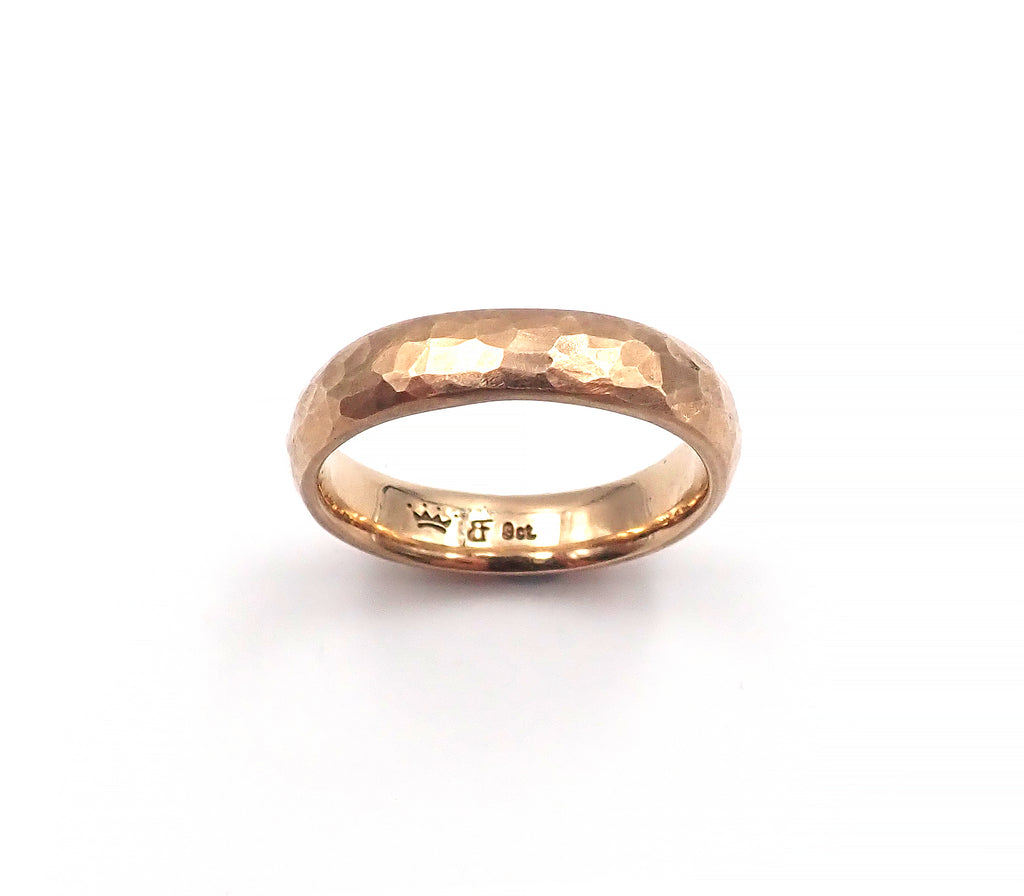 Hammered Gold Band