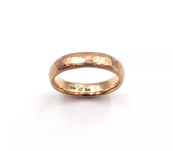 Hammered Gold Band