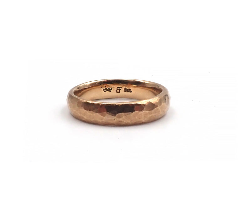 Hammered Gold Band