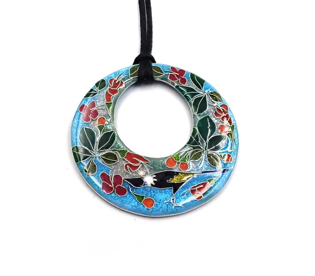 Puriri And Tui Pendant