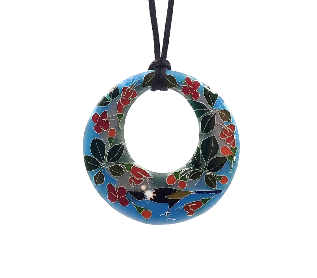 Puriri And Tui Pendant