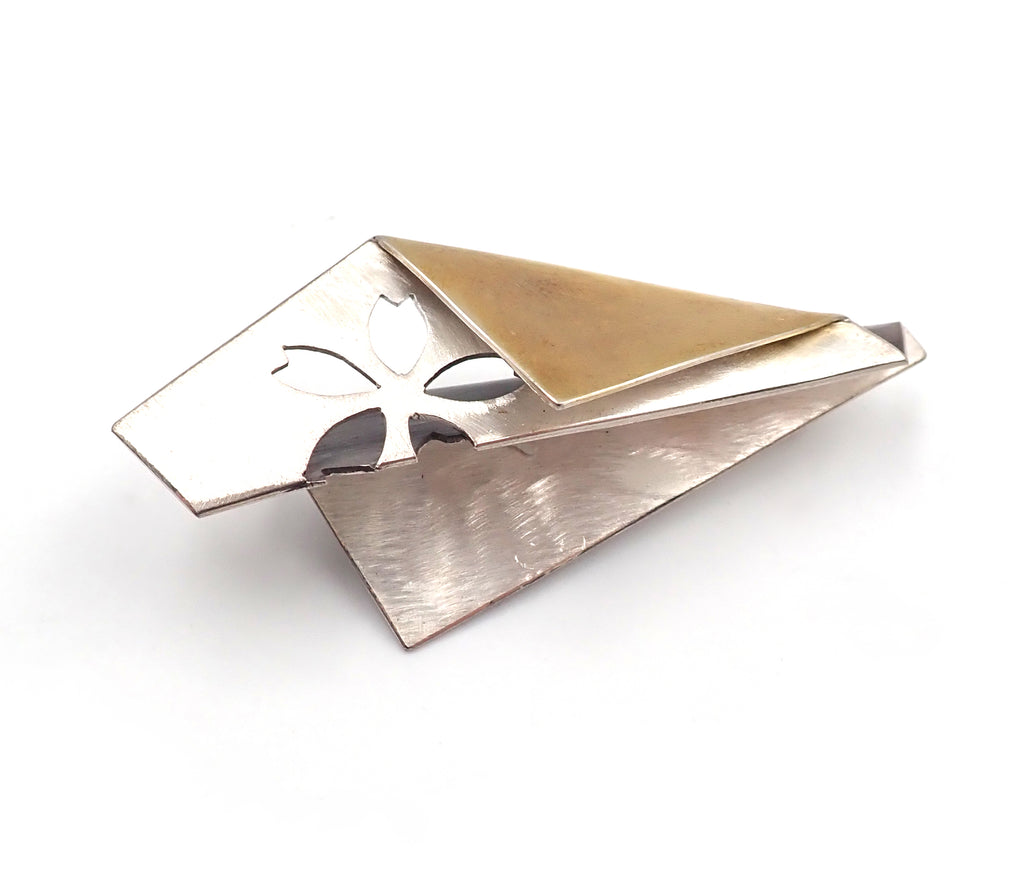 Origami Cut Out Brooch