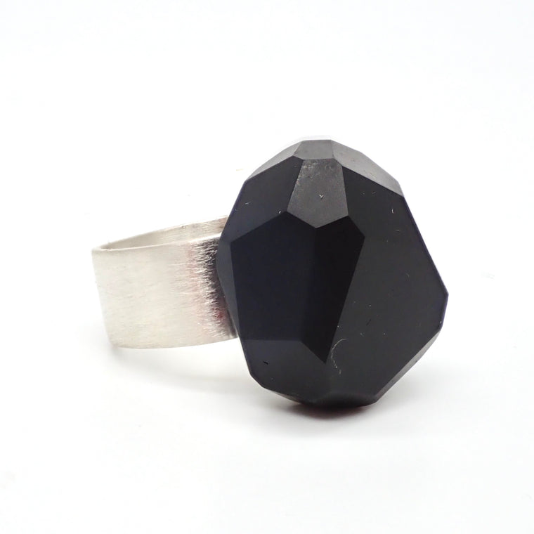 Organic Facet Rock Ring