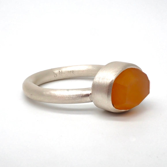 Organic Facet Coromandel Carnelian Ring