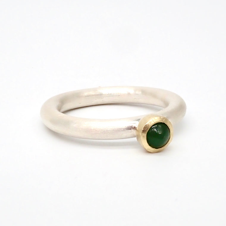 Sterling Silver and 14ct Gold Dual Ring