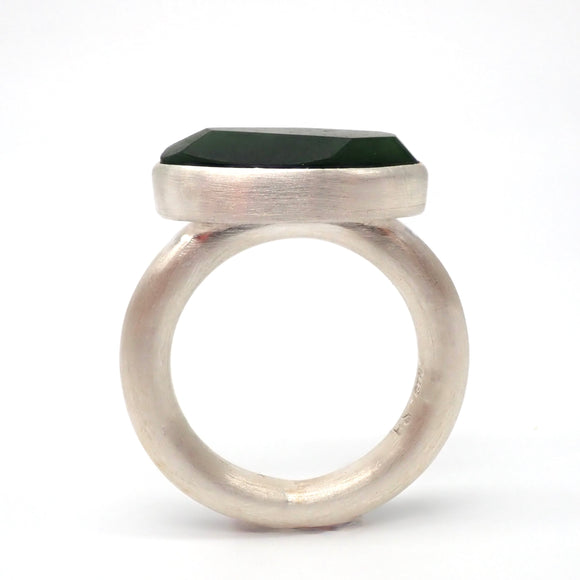 Organic Facet Pounamu Ring