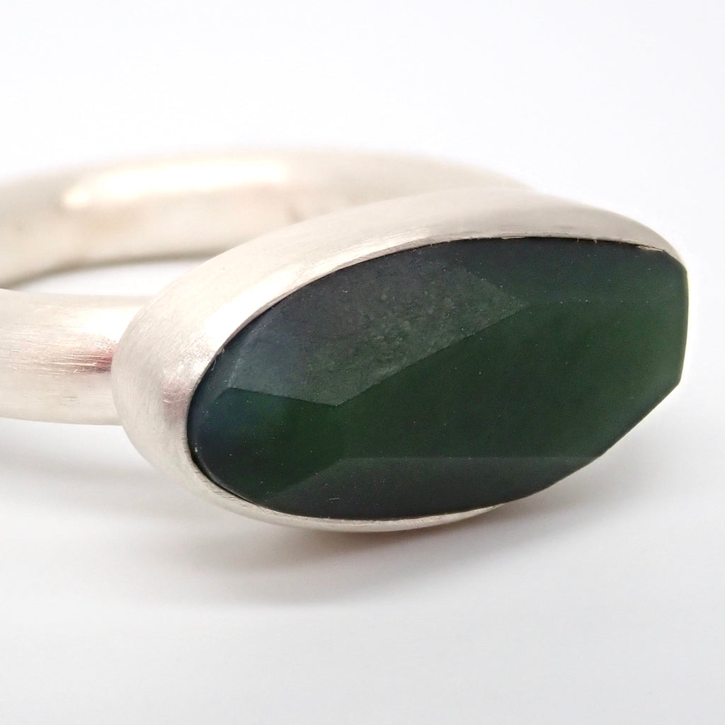 Organic Facet Pounamu Ring