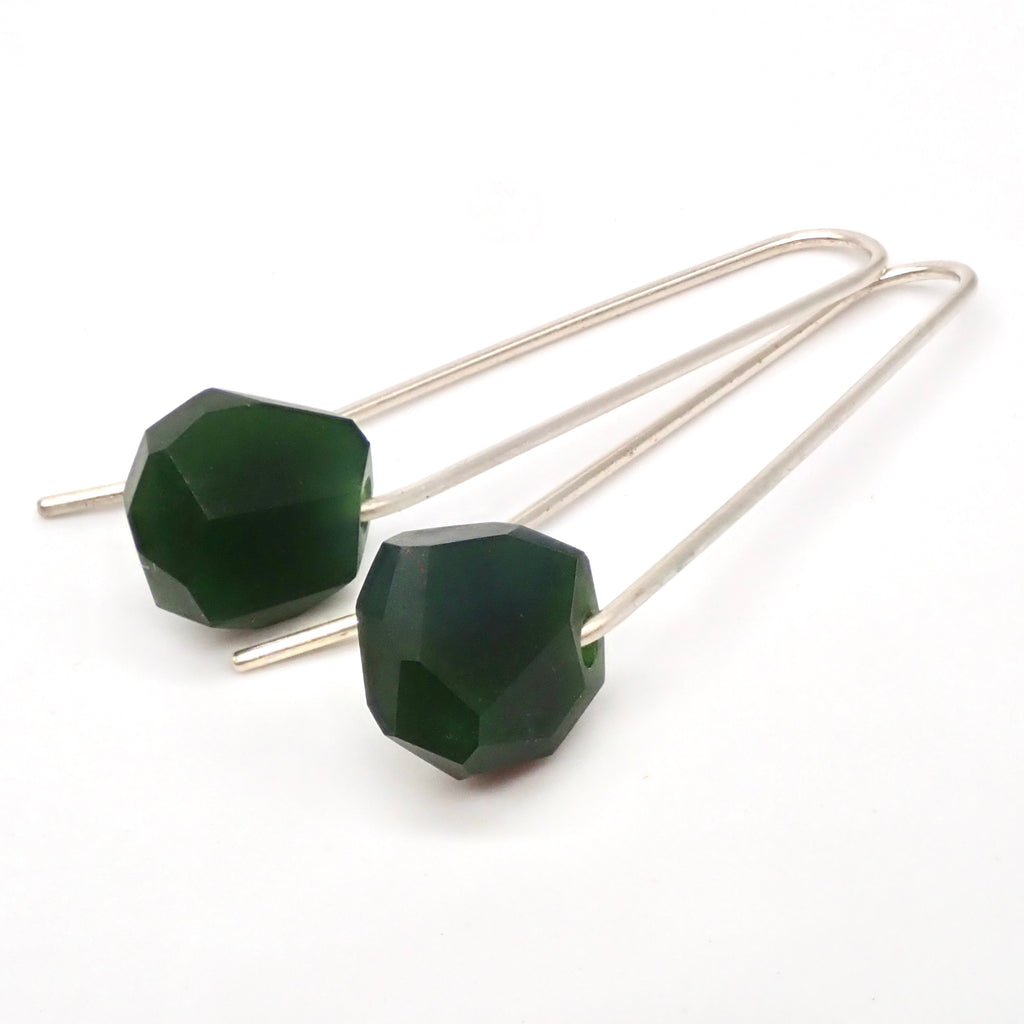 Organic Facet Rock Earrings