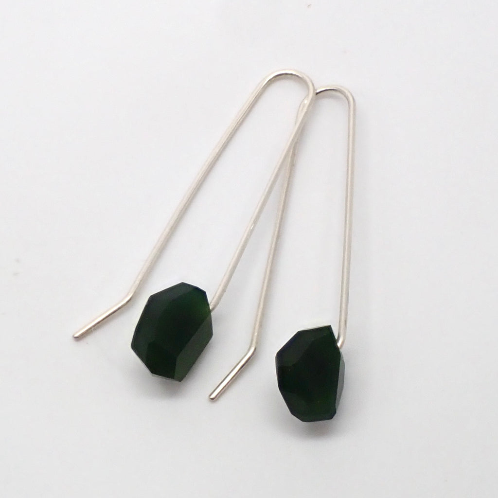 Organic Facet Rock Earrings