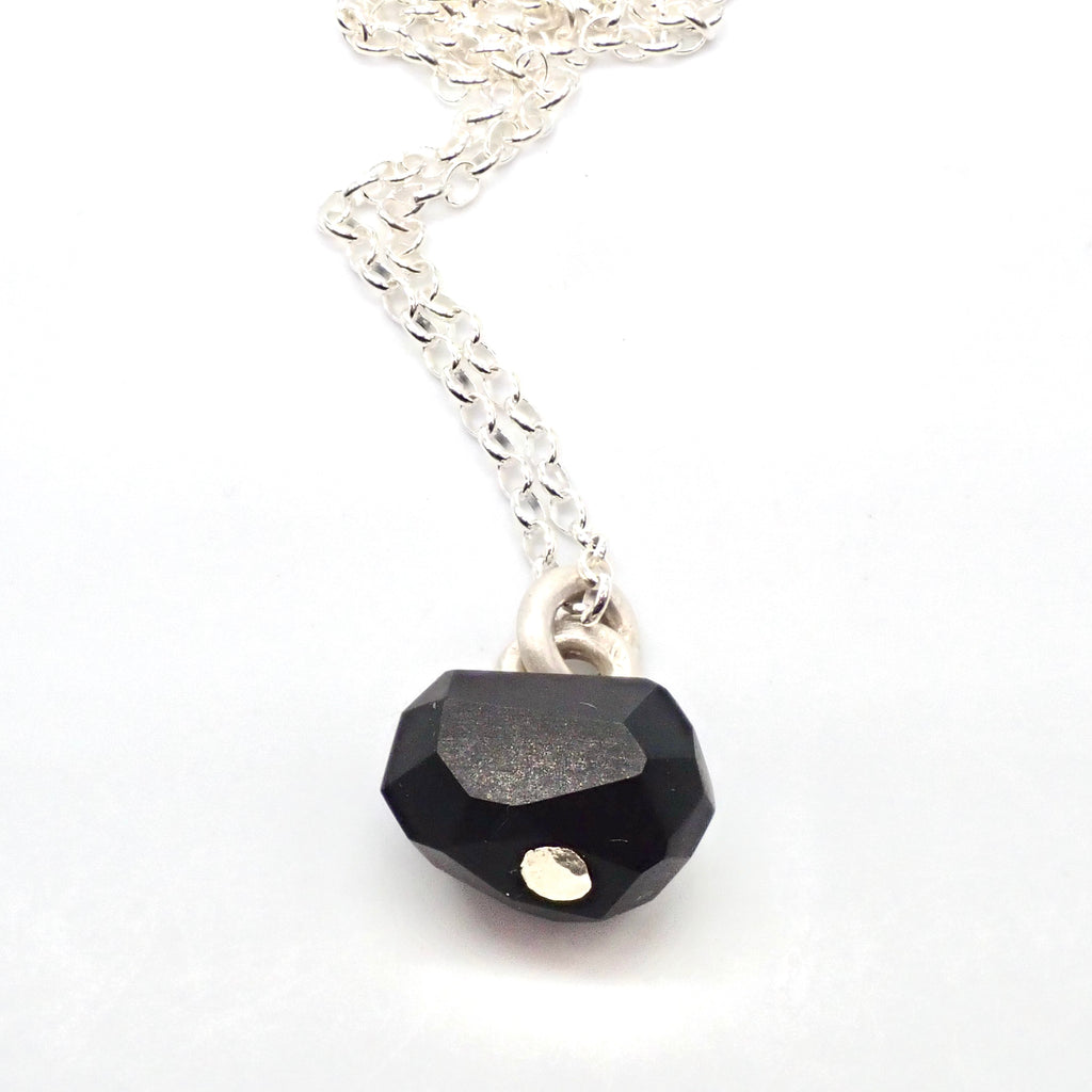 Pinned Organic Facet Rock Pendant