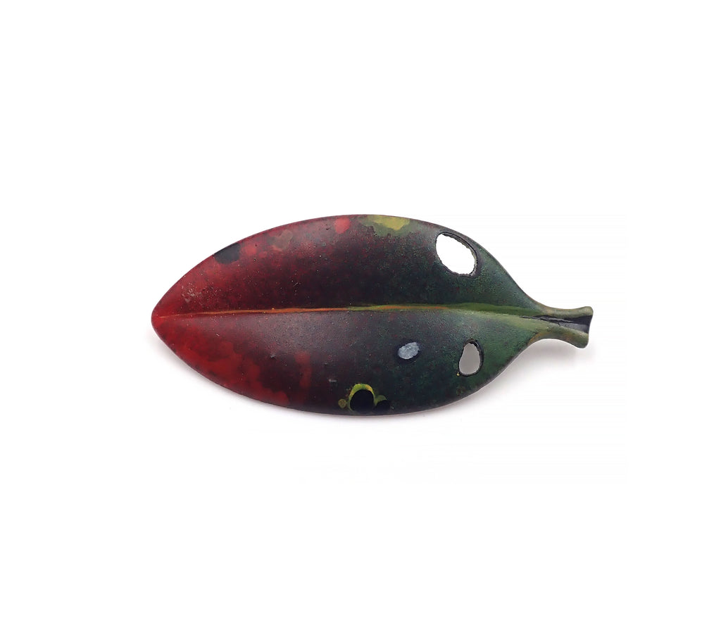 Pohutukawa Leaf Brooch