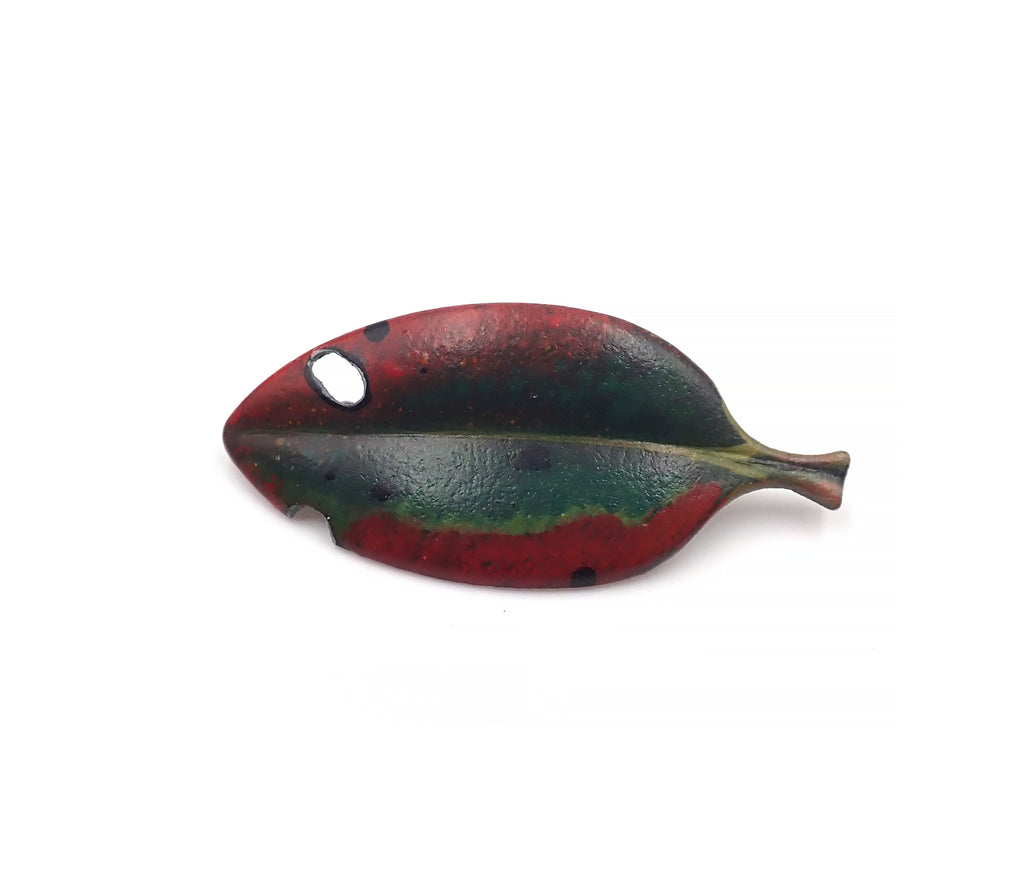 Pohutukawa Leaf Brooch