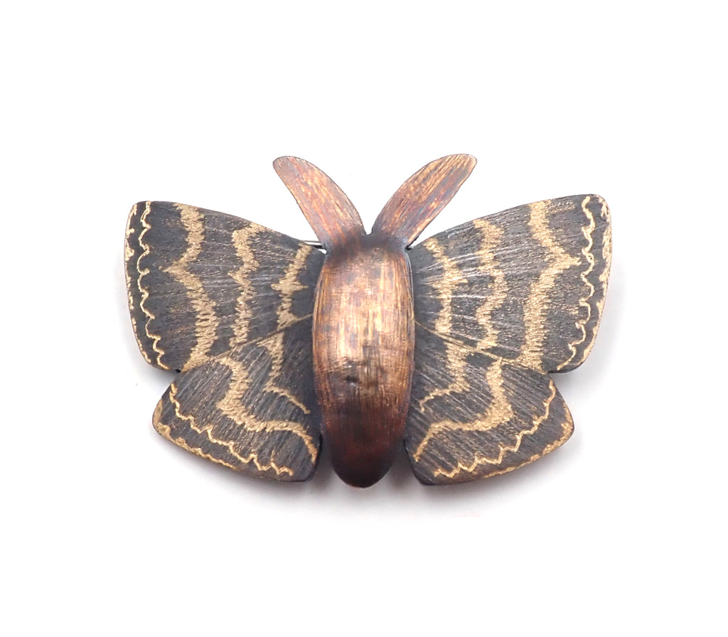 Hebe Looper Moth Brooch