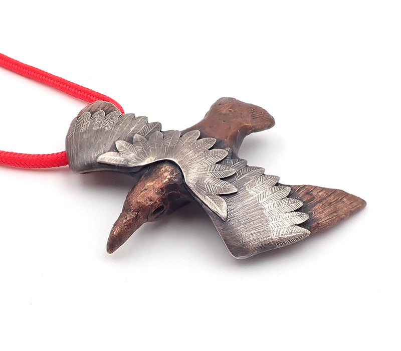Lisa West bird pendant necklace petrel