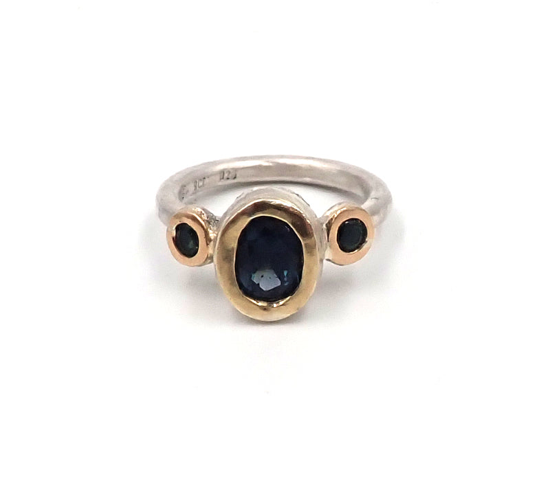 Spinel and Sapphire Chloris Ring