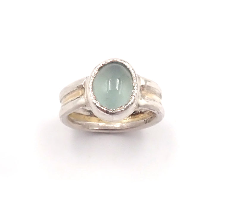 Aquamarine Medieval Ring