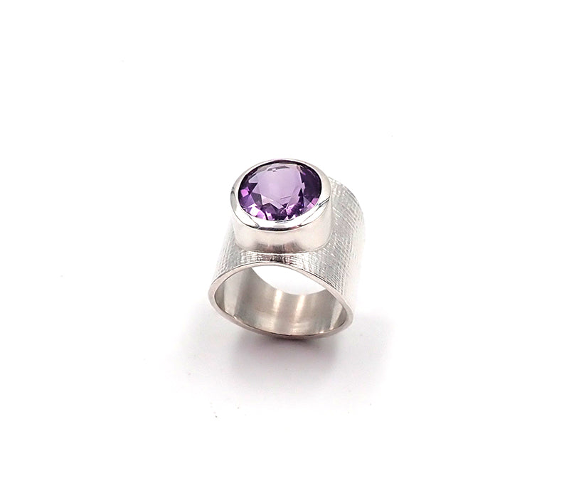 Natural color treasure Brazil amethyst ring luxurious design s925 sil –  Planderful Shop