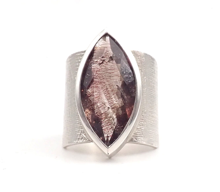 Marquise Rutilated Agate Ring