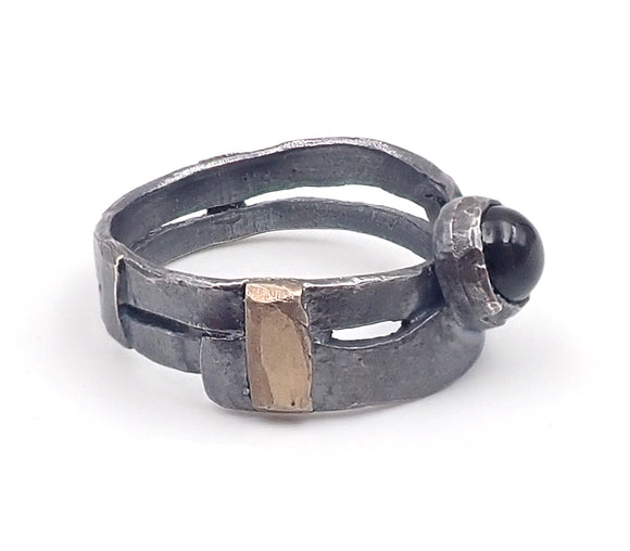 “NZ Jewellery” “New Zealand Jewellery” “NZ Made” “NZ handmade” “nz handmade ring” “handmade ring” “nz ring” “ring” “silver ring”  "FEMME BRUTALE" "CRUDE ring" "oxidised silver" "green tourmaline" "tourmaline" "Tane McClean"