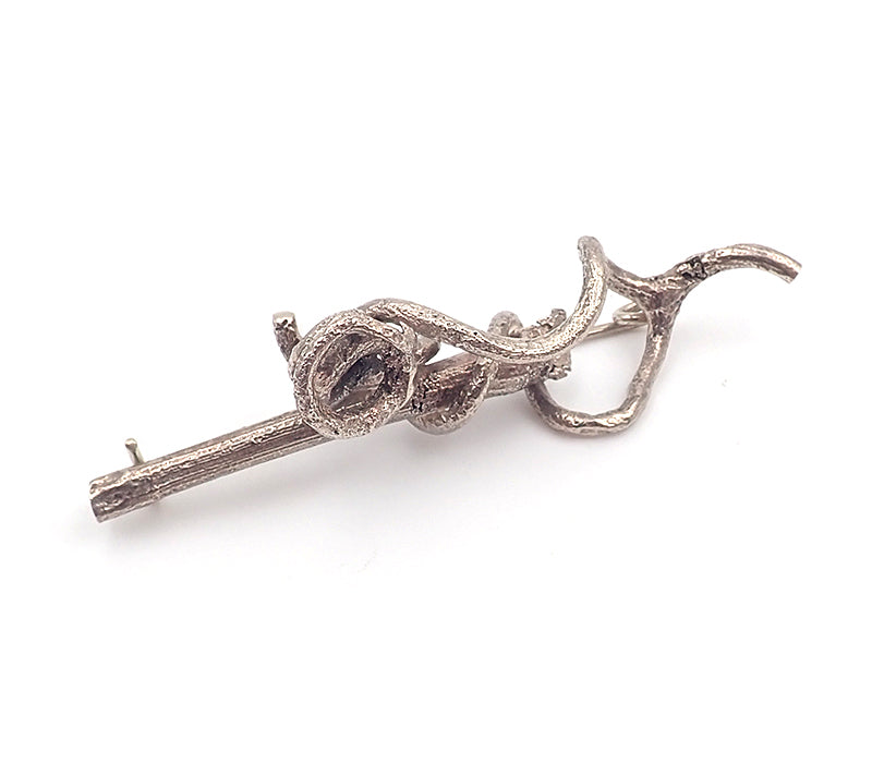 “NZ Jewellery” “New Zealand Jewellery” “NZ Made” “NZ handmade” “nz handmade brooch” “nz brooch” “handmade brooch” "Vitis Series" "Coil brooch" "white bronze" "nickel pin"