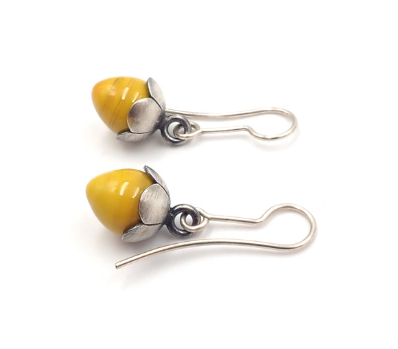 Yellow bud Earrings